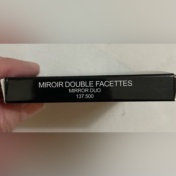 NIB Chanel Double Compact Mirror With Velvet Black Pouch - Picture 7 of 9